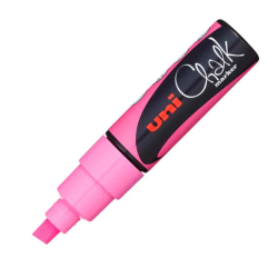 Uni Chalk Marker PWE-8K 8.0mm. - Fluo Pink