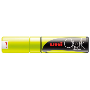 Uni Chalk Marker PWE-8K 8.0mm. - Fluo Gul