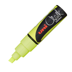 Uni Chalk Marker PWE-8K 8.0mm. - Fluo Gul