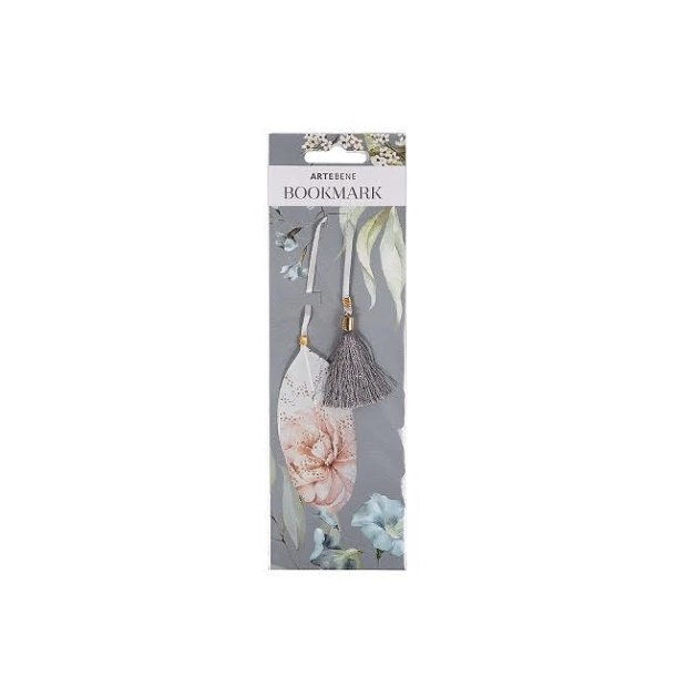 Artebene Bogmrke Fjer - Blomster Gr