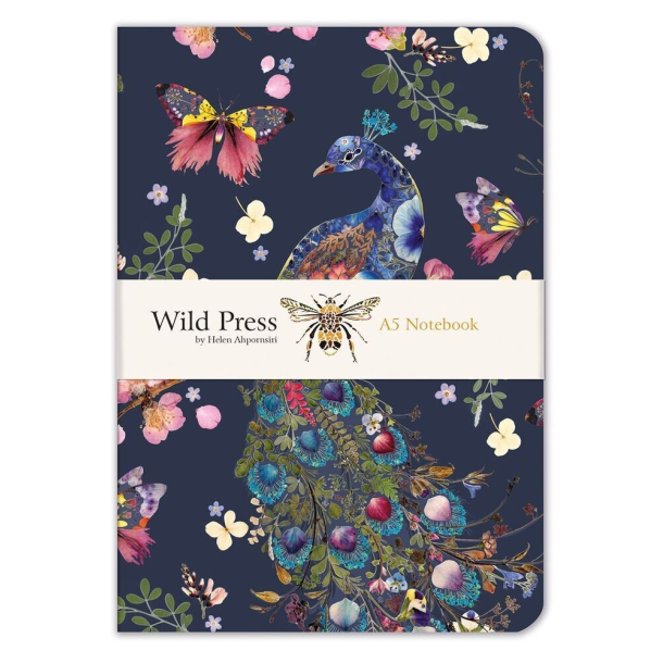 Wild Press Notebook A5 - Peacock