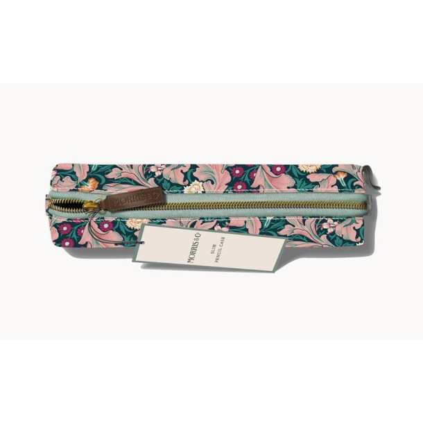 William Morris Slim Pencil Case - Pink